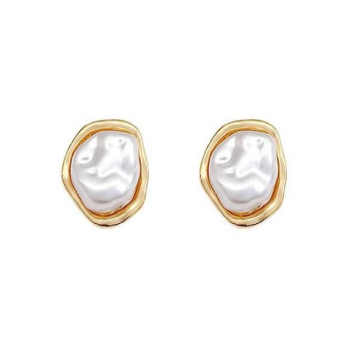 Korean Shell - Pearl Studs