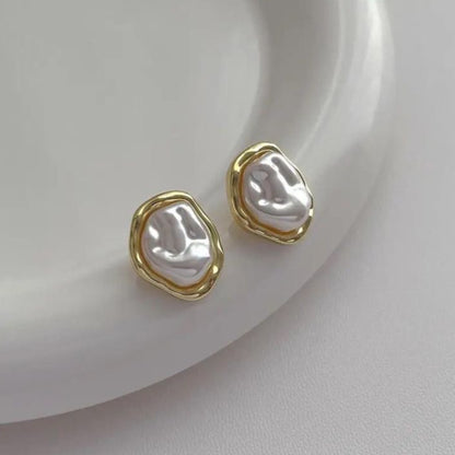 Korean Shell - Pearl Studs