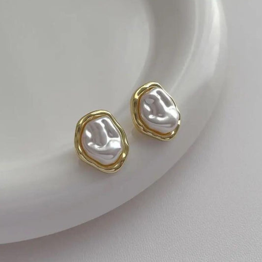 Korean Shell - Pearl Studs